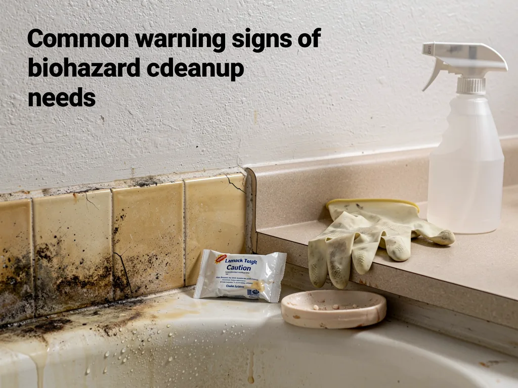 Common warning signs of biohazard cleanup needs